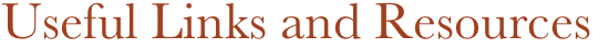Useful Links and Resources